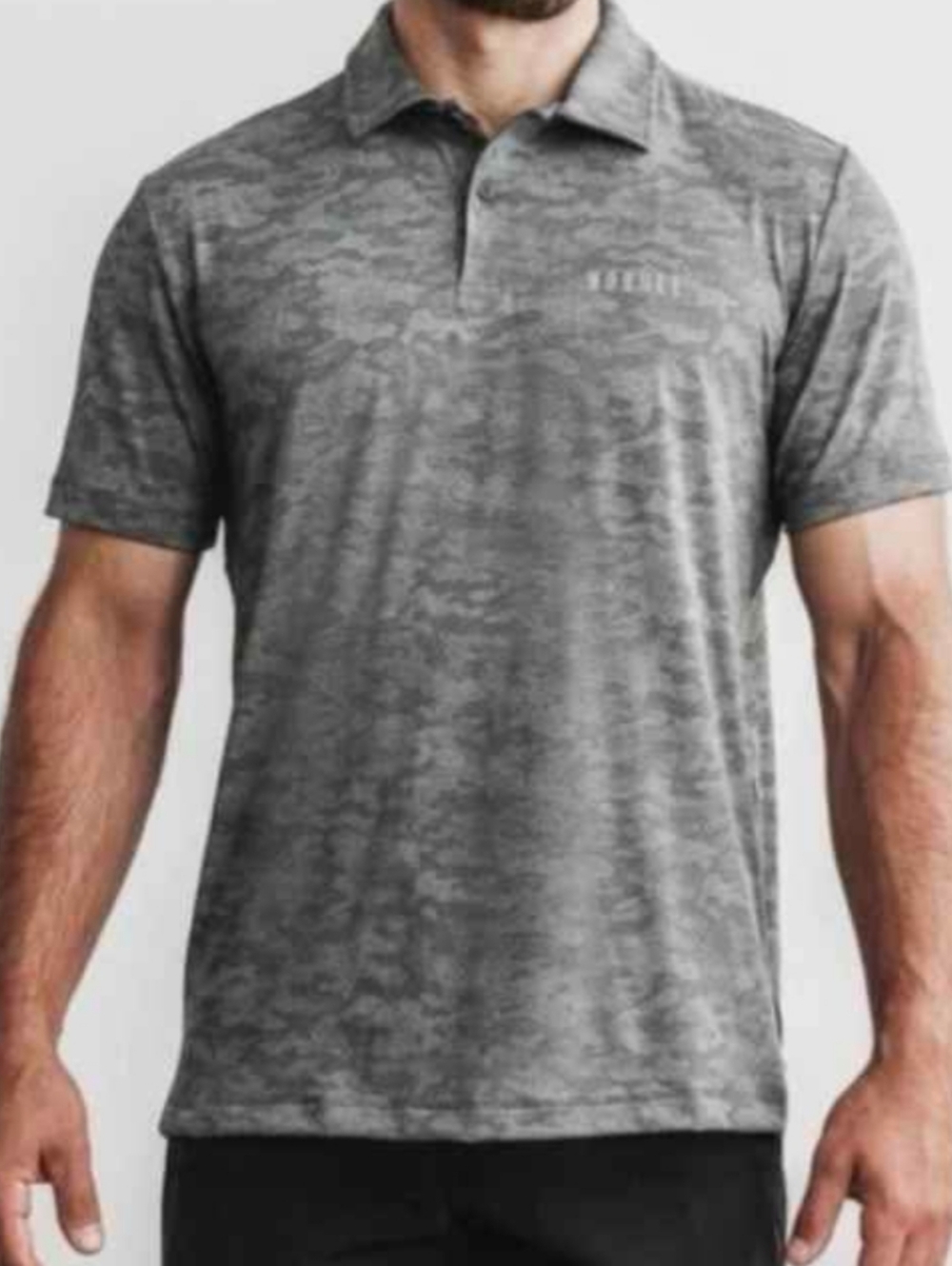 NWT Men's large Nobull black camo polo shirt